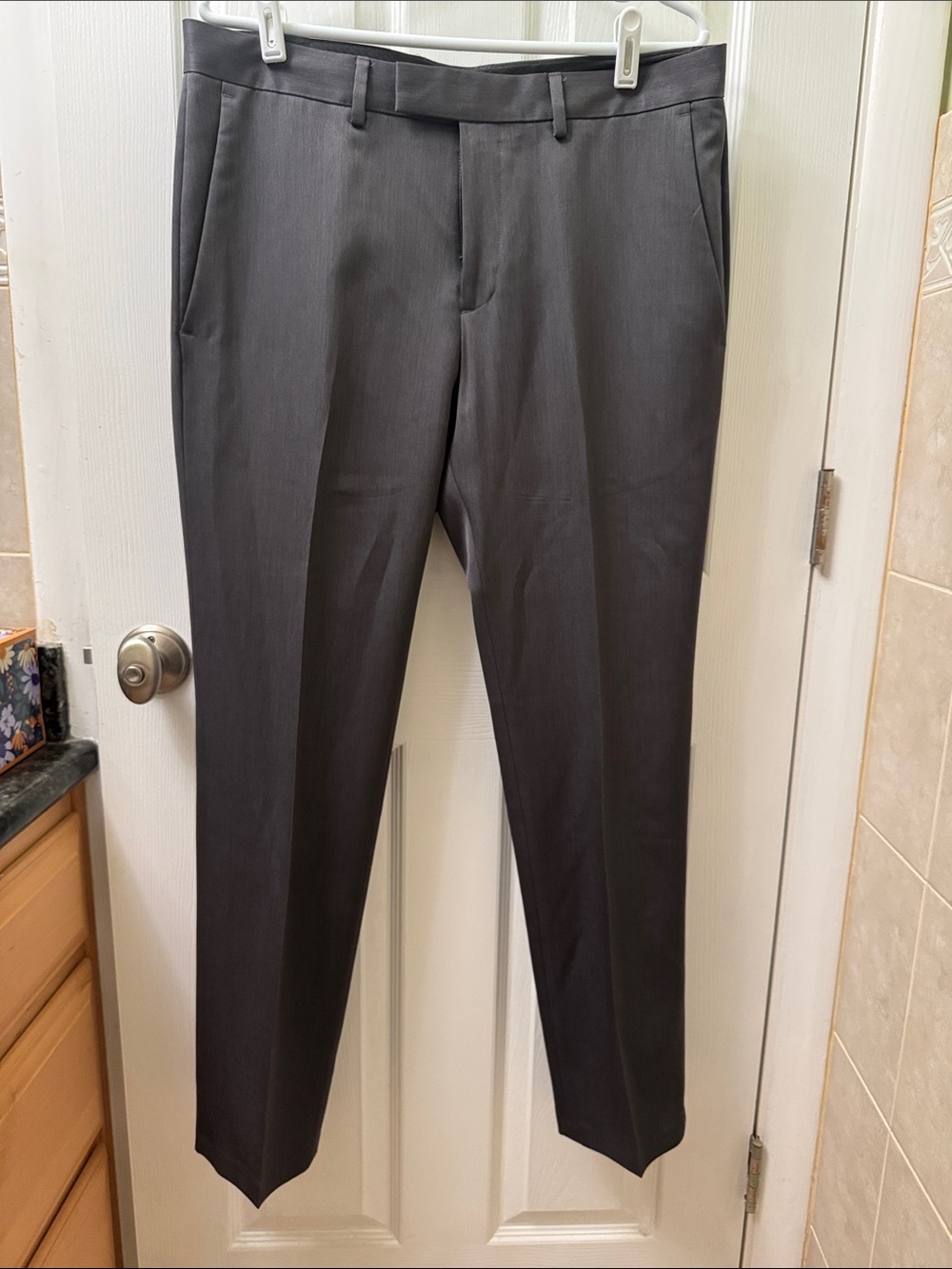 Kenneth Cole Reaction Men's Dress Pants - Charcoal slim fit 33x30